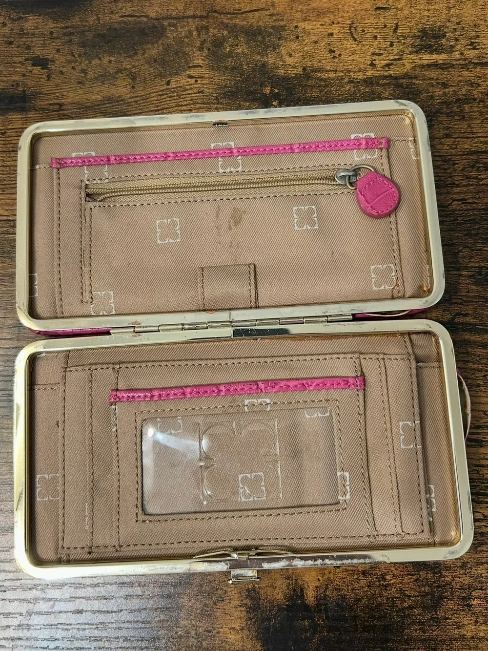 Fuchsia Croc-Embossed Zip Wallet - Women’s Clutch